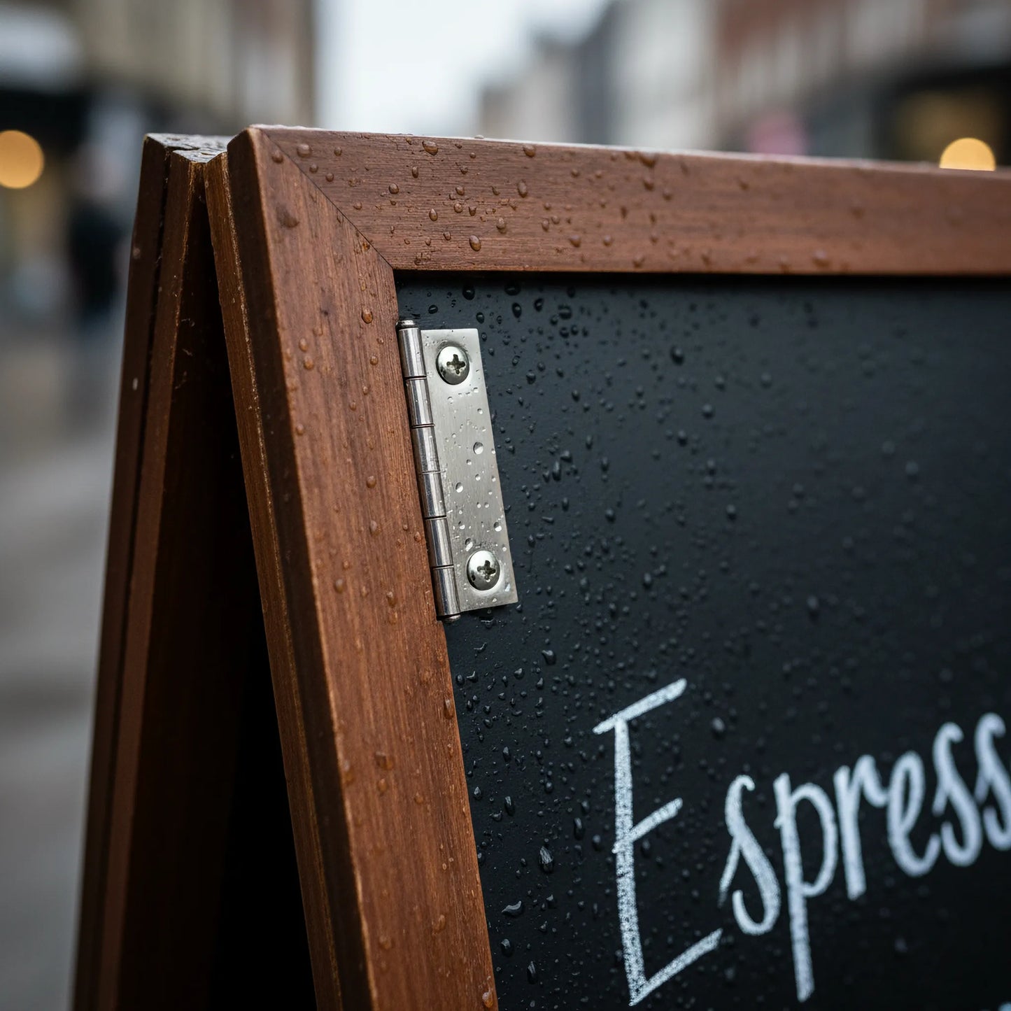 Pavement Sign A-Board by Capital Letter Signs – detail image showing frame and panel material