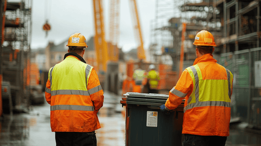 Durable Weatherproof Wheelie Bin Stickers for Construction Firms - Capital Letter Signs