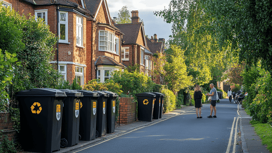 Eco-Friendly Biodegradable Bin Stickers: Sustainable Waste Management Solution - Capital Letter Signs