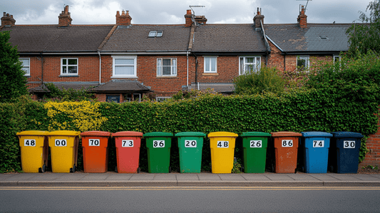 Large Number Stickers for Wheelie Bins: Organise and Simplify Waste Management - Capital Letter Signs