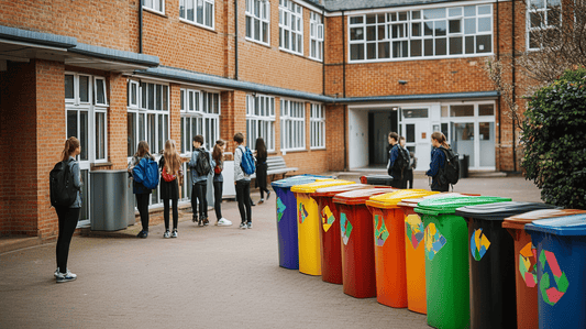 Special Offers on Customisable Bin Stickers for Educational Institutions - Capital Letter Signs