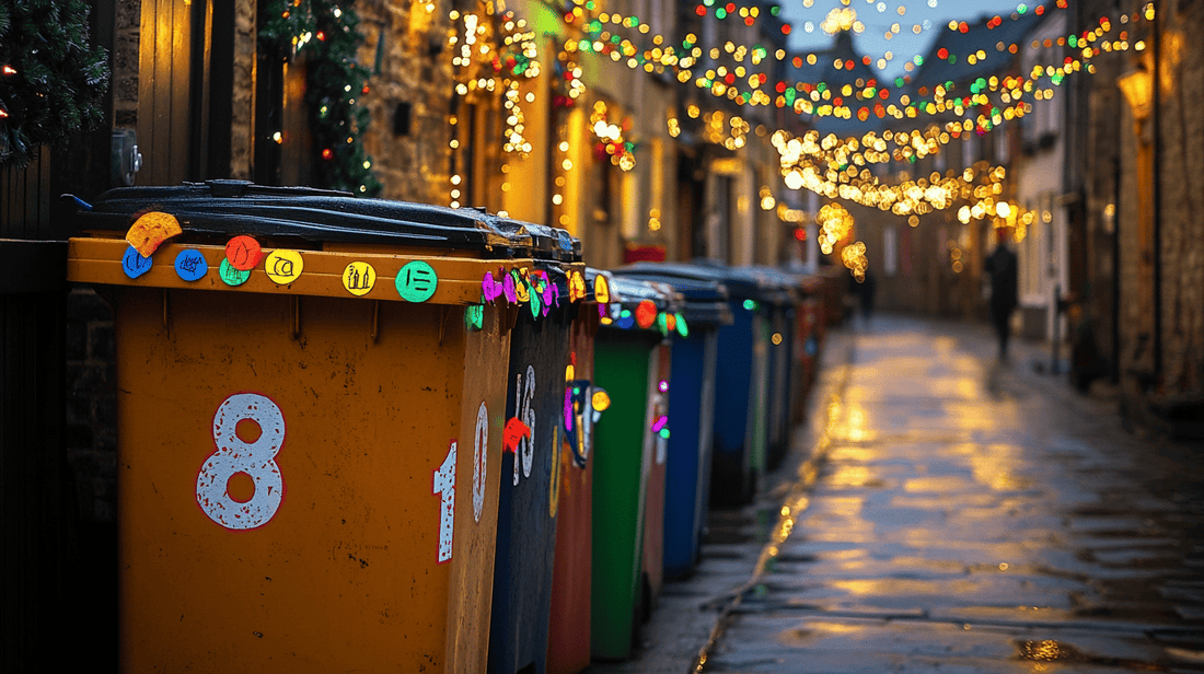 Transform Your Bins with Bold Number Stickers for Festive Flair - Capital Letter Signs