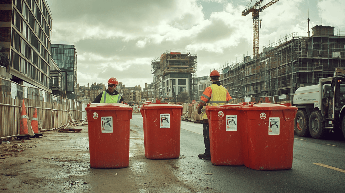 Weatherproof Wheelie Bin Stickers: Essential for Healthcare Construction Waste Management - Capital Letter Signs