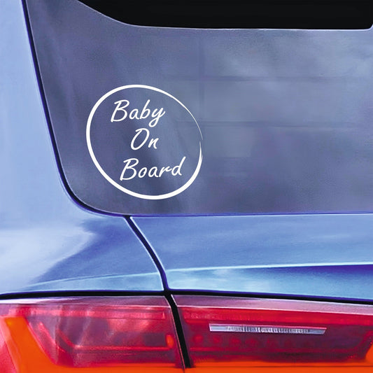 Baby On Board Car Sticker - Capital Letter Signs