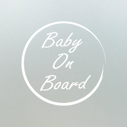 Baby On Board Car Sticker - Capital Letter Signs