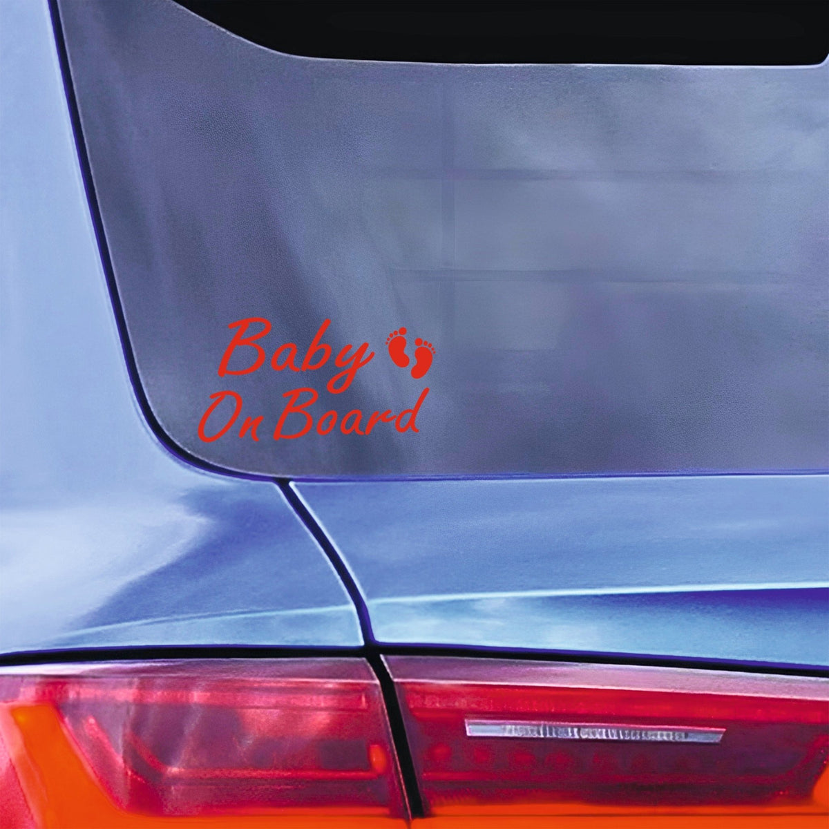Baby On Board Car Sticker | With Baby Feet - Capital Letter Signs
