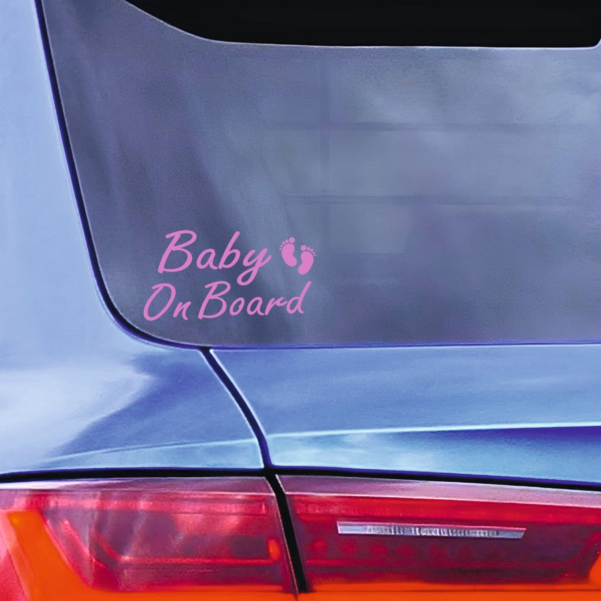Baby On Board Car Sticker | With Baby Feet - Capital Letter Signs