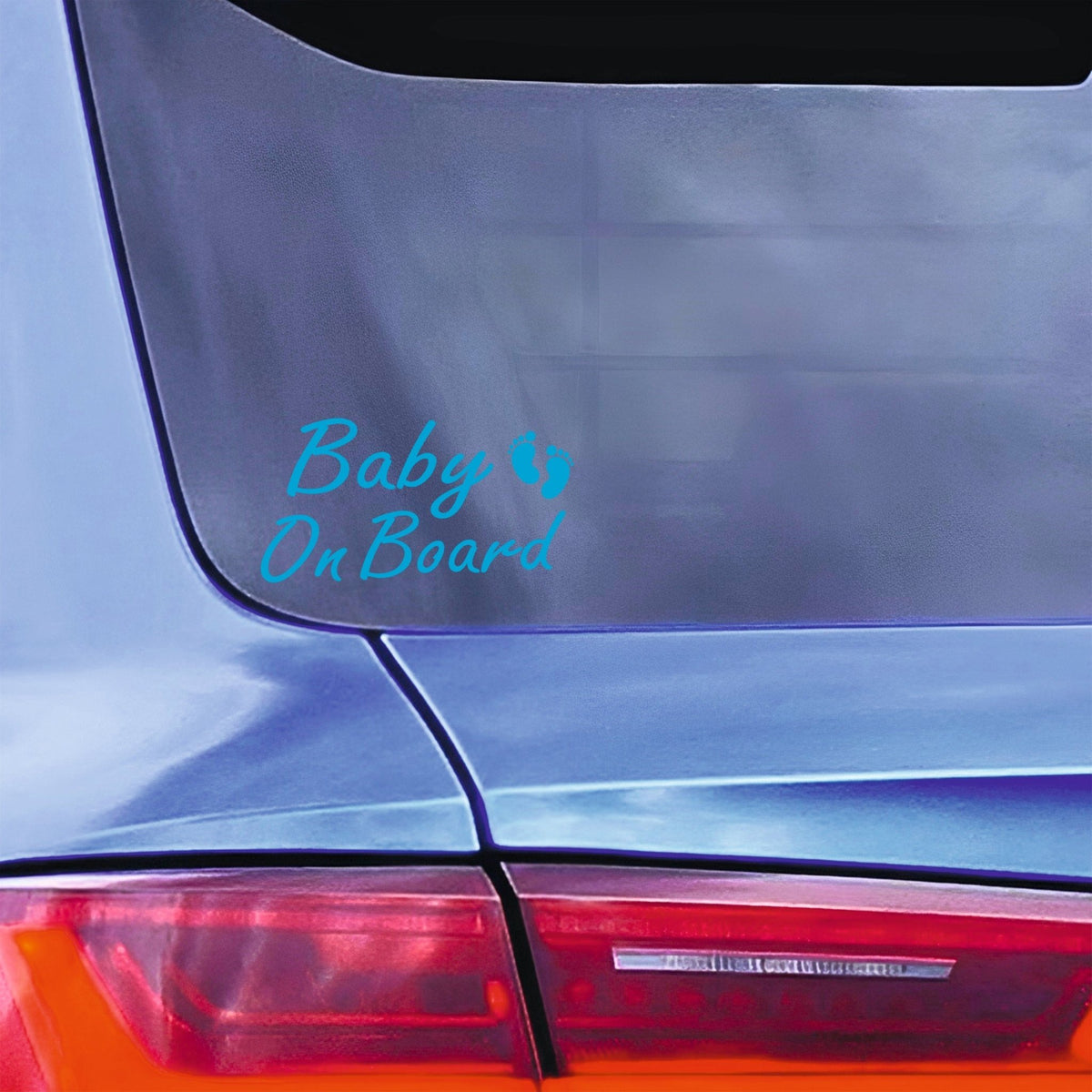 Baby On Board Car Sticker | With Baby Feet - Capital Letter Signs