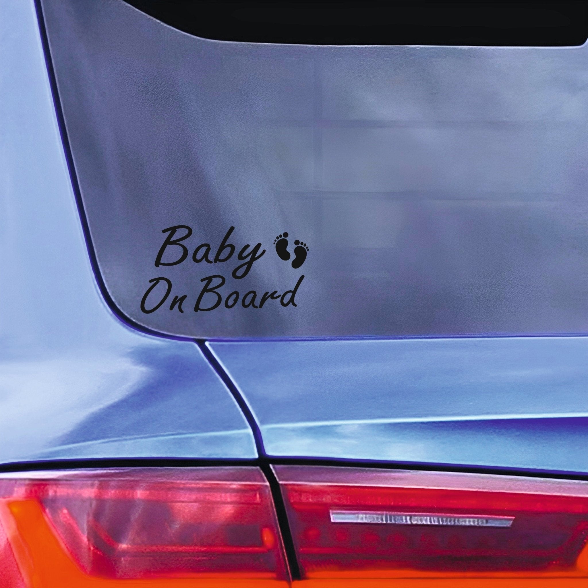Baby On Board Car Sticker | With Baby Feet - Capital Letter Signs