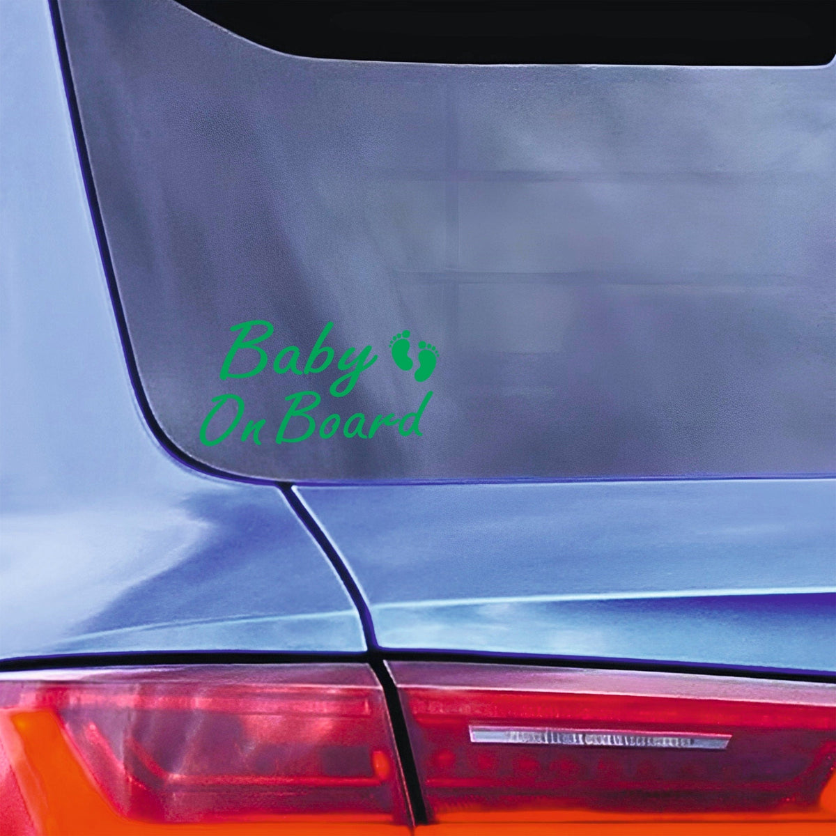 Baby On Board Car Sticker | With Baby Feet - Capital Letter Signs