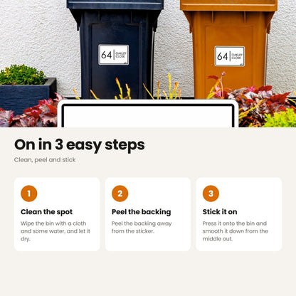 How to apply Modern Wheelie Bin Labels | Modern Font