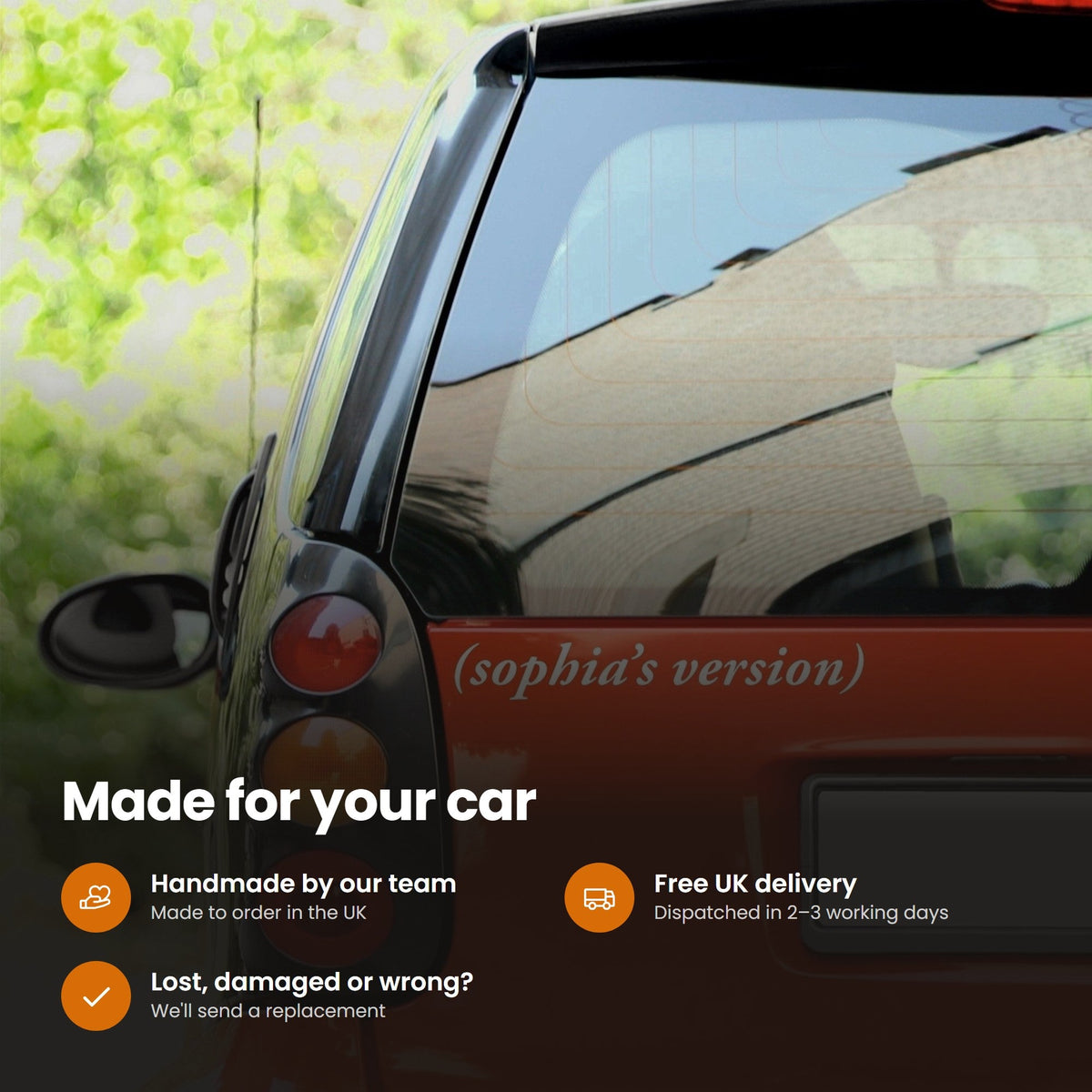 Personalised Taylor's Version Sticker: features and delivery