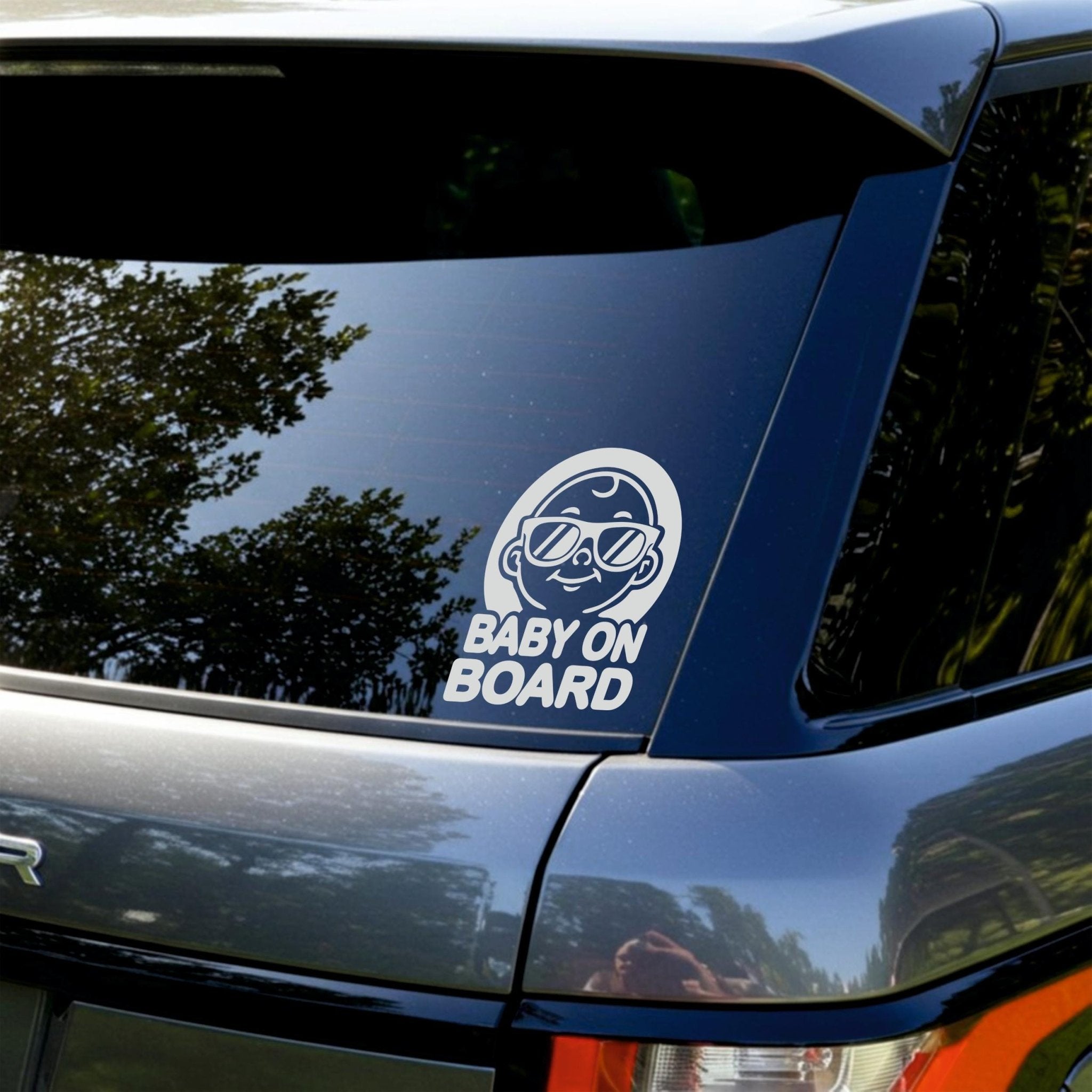 Cool Baby On Board Sticker | Waterproof New Baby Gift - Capital Letter Signs