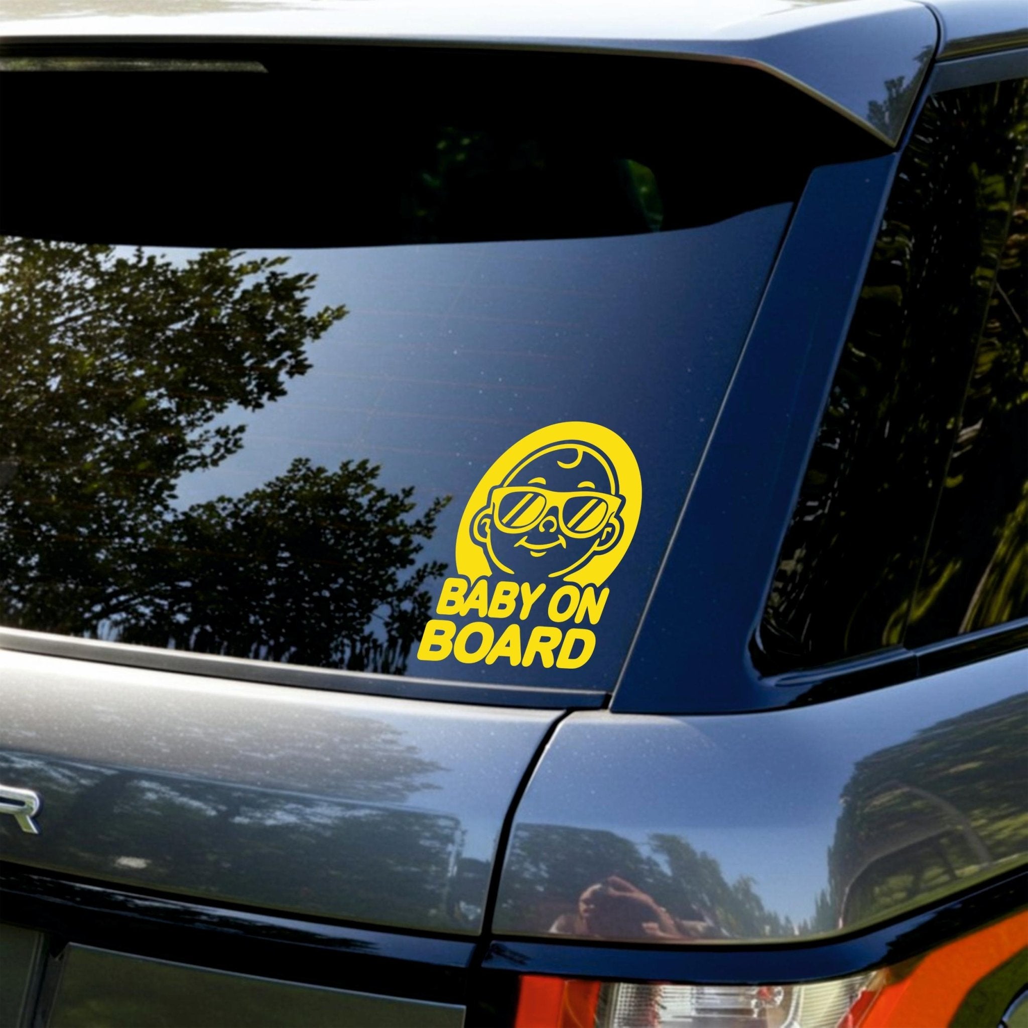 Cool Baby On Board Sticker | Waterproof New Baby Gift - Capital Letter Signs