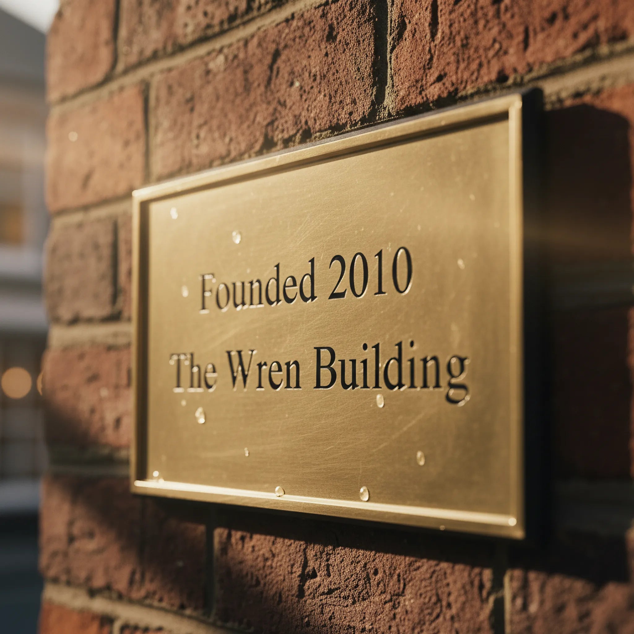 Custom Engraved Plaques by Capital Letter Signs – detail image of engraving depth and finish