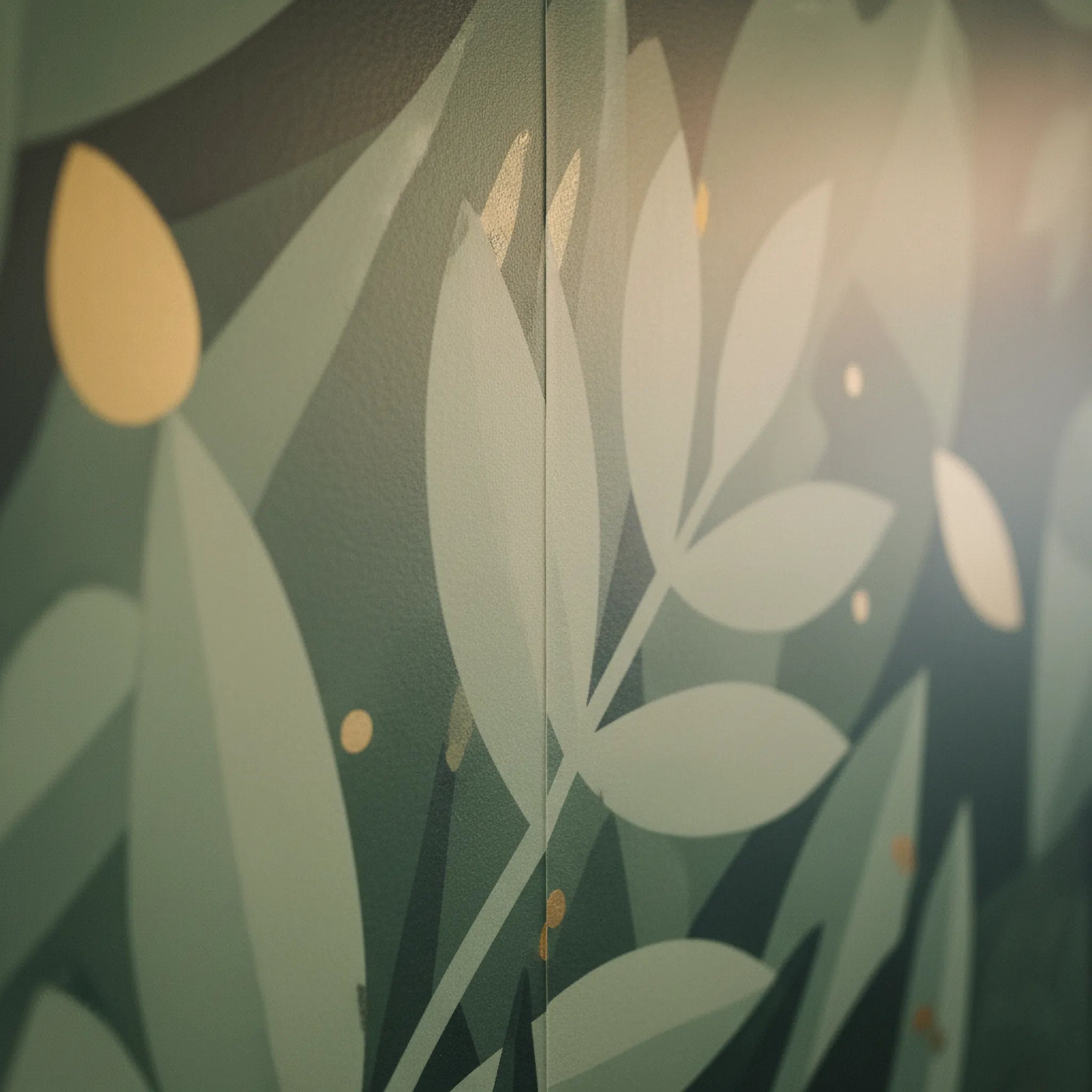 Custom Printed Wallpaper by Capital Letter Signs – detail image of print texture and edge precision