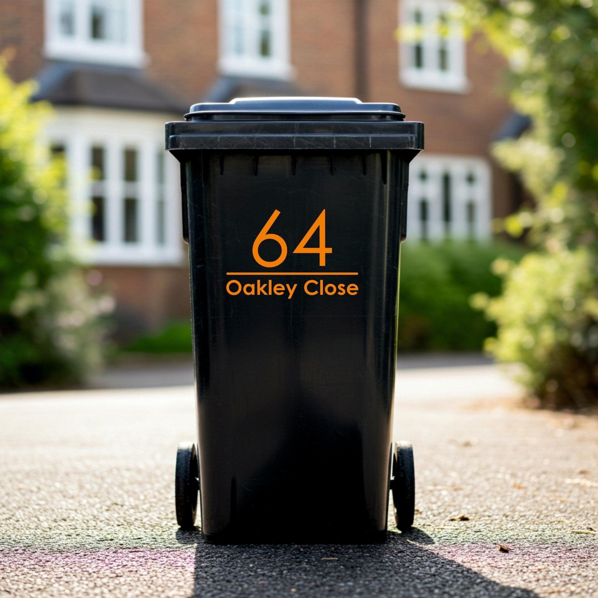 Custom Wheelie Bin Stickers | Modern Font - Capital Letter Signs