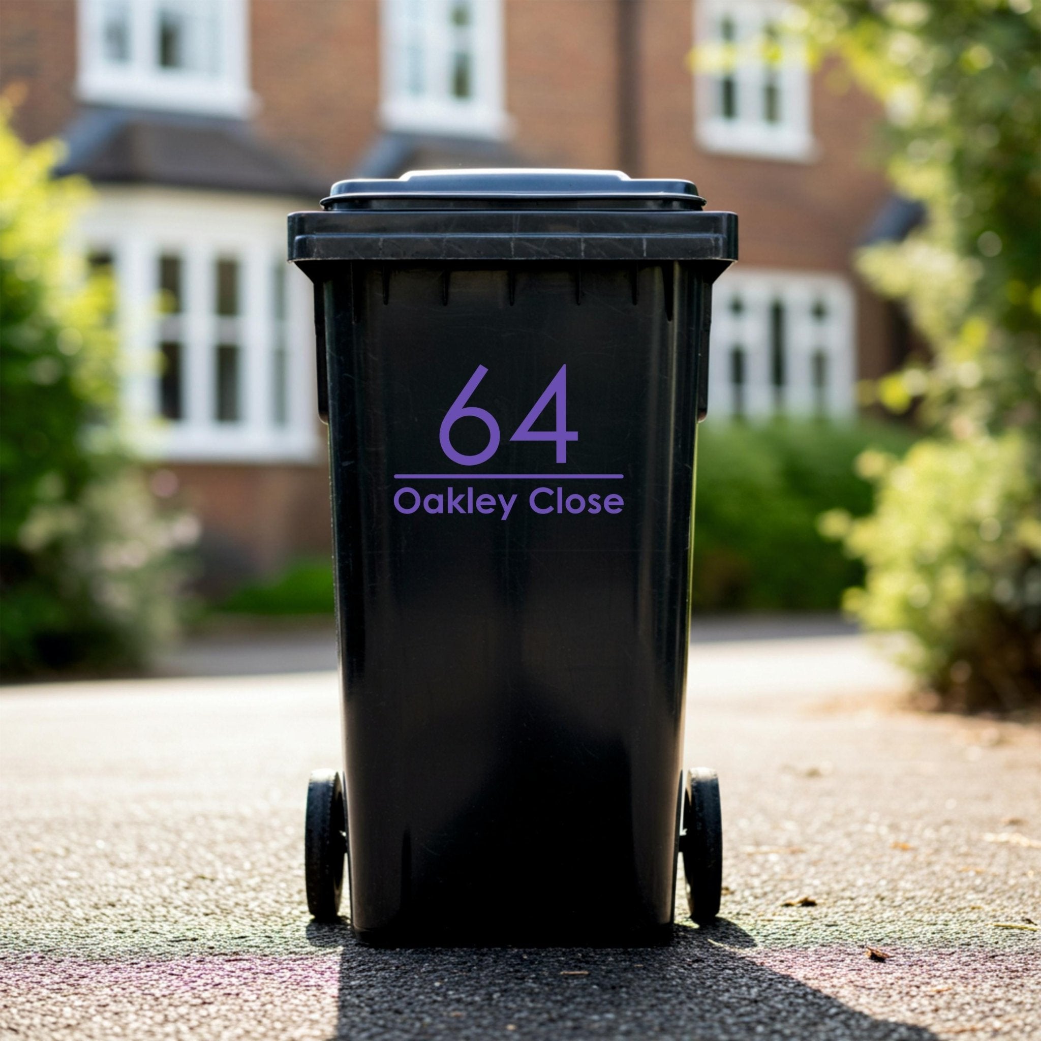 Custom Wheelie Bin Stickers | Modern Font - Capital Letter Signs