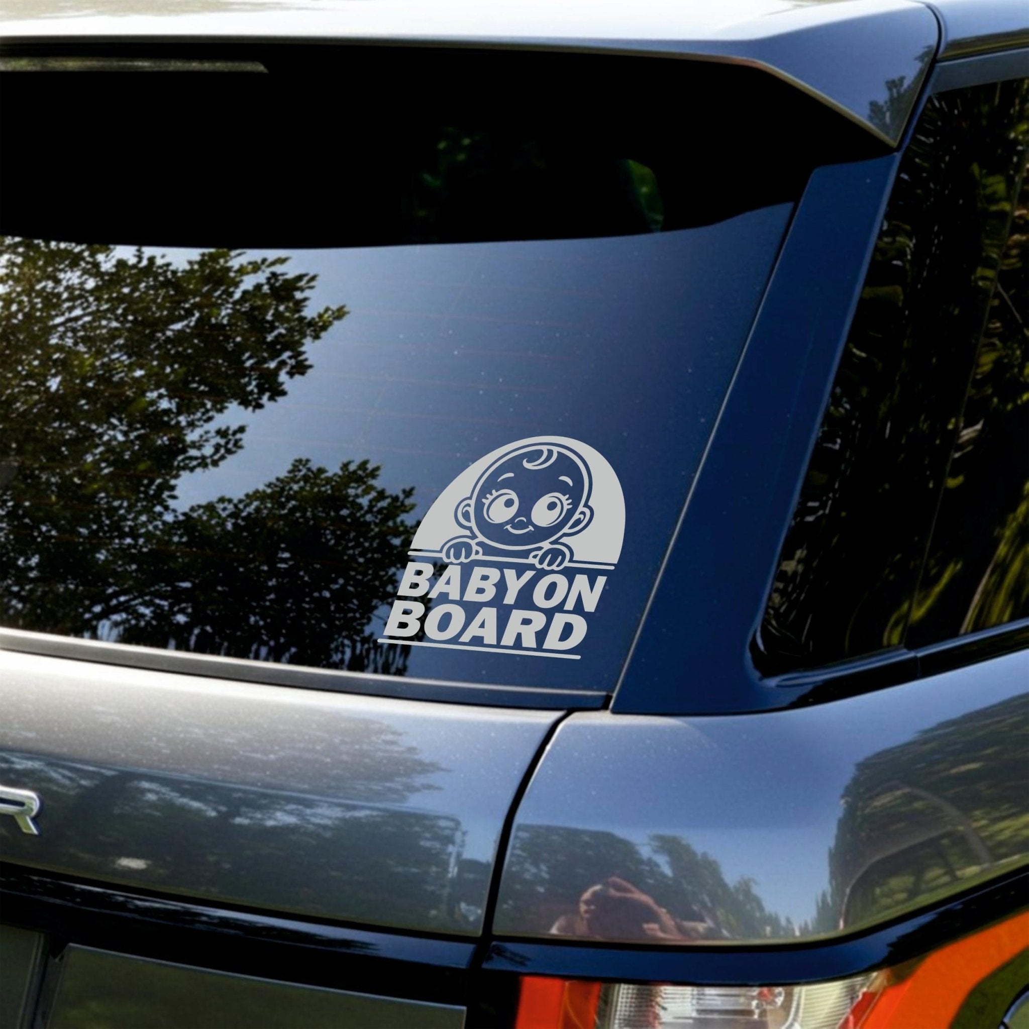 Cute Baby On Board Sticker | Perfect Car Sticker For New Baby Safety - Capital Letter Signs