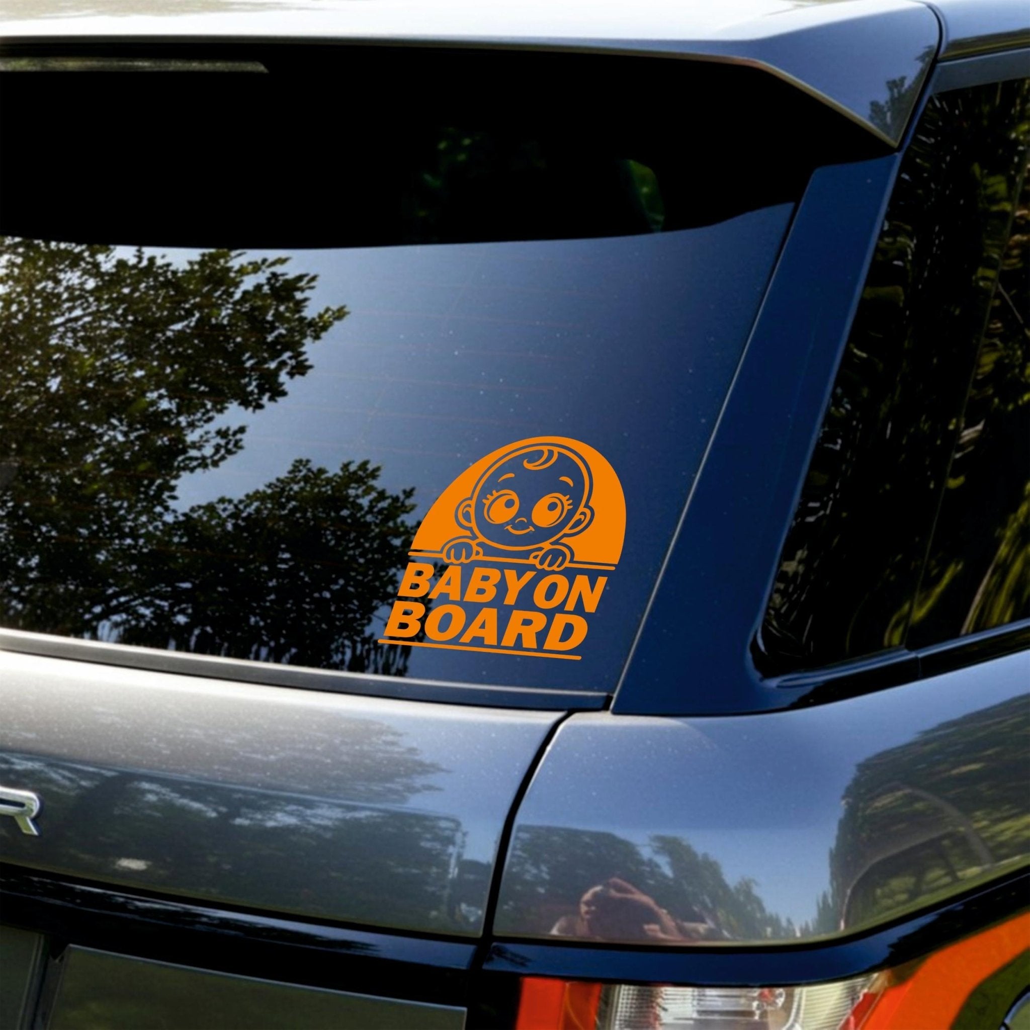Cute Baby On Board Sticker | Perfect Car Sticker For New Baby Safety - Capital Letter Signs