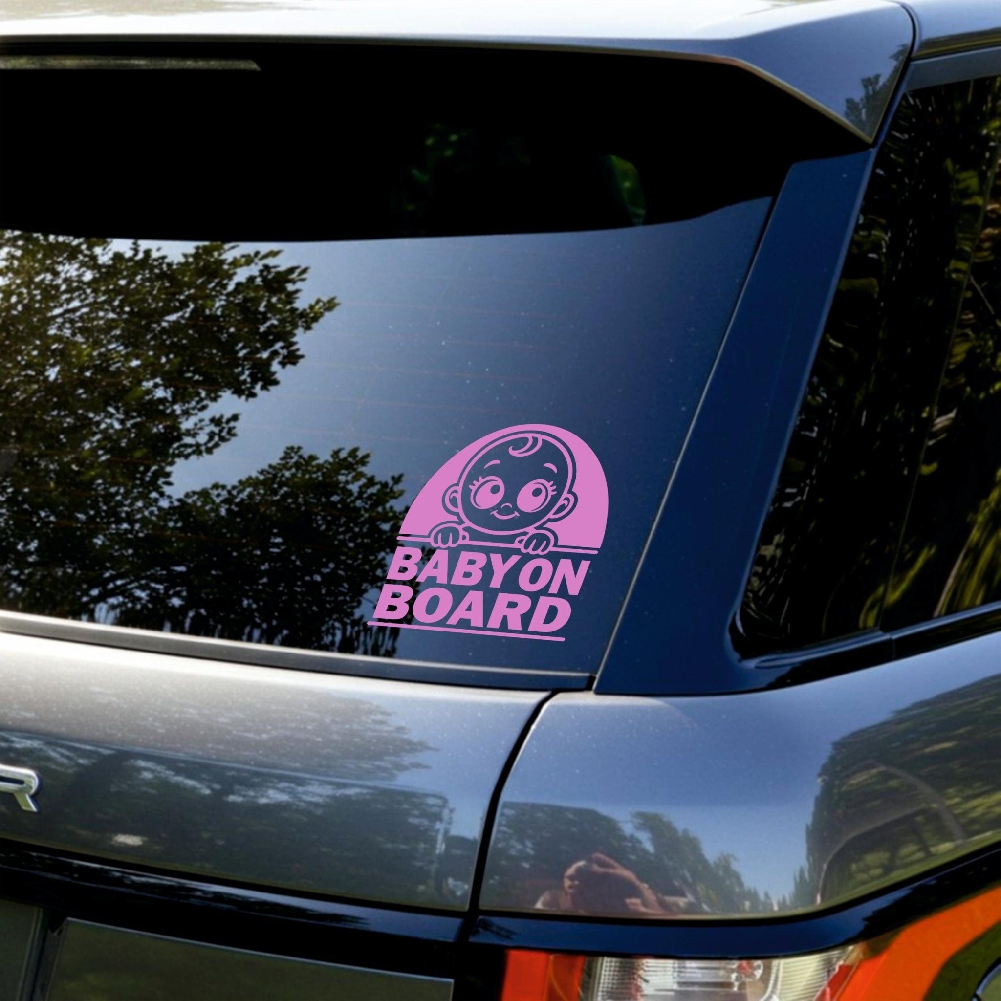 Cute Baby On Board Sticker | Perfect Car Sticker For New Baby Safety - Capital Letter Signs