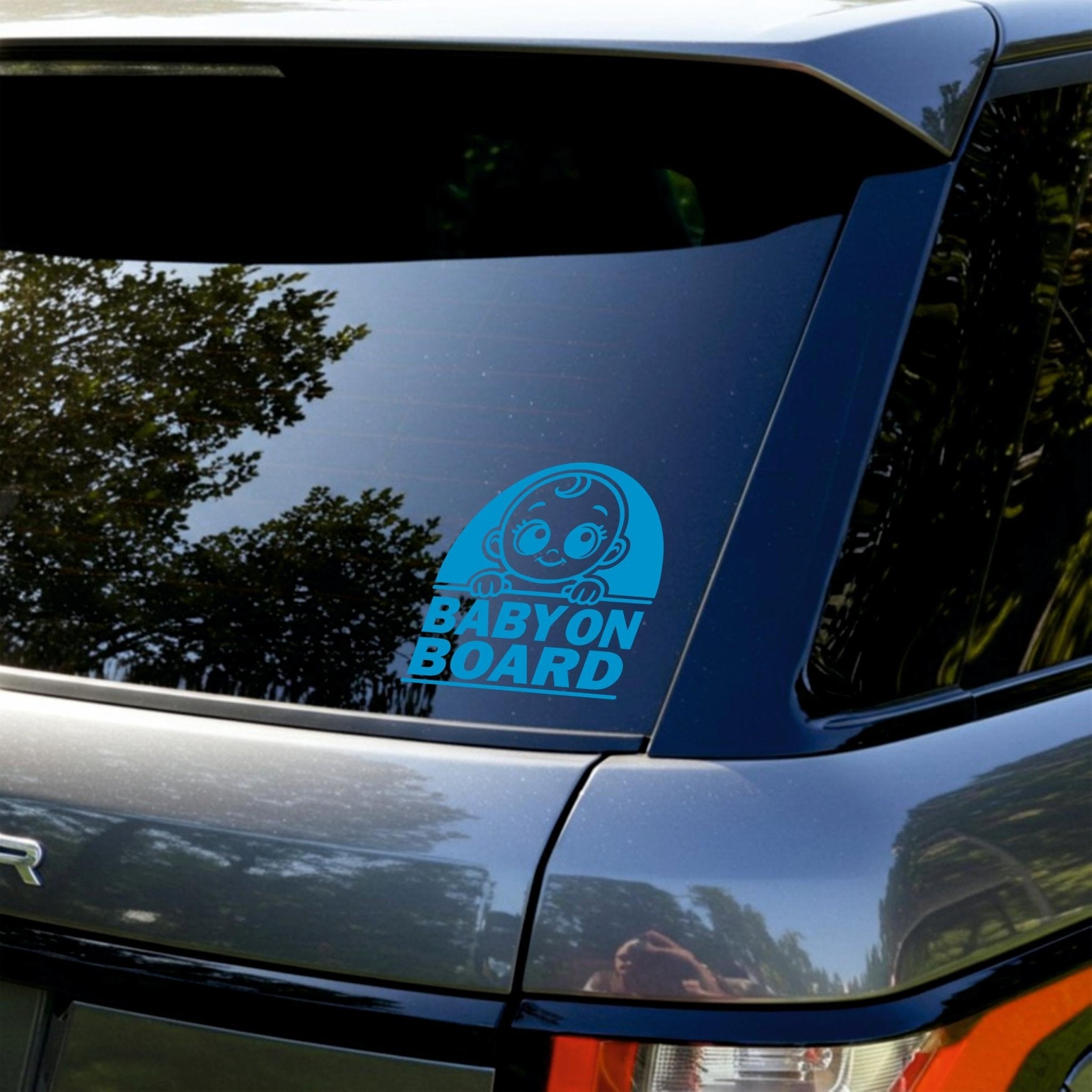 Cute Baby On Board Sticker | Perfect Car Sticker For New Baby Safety - Capital Letter Signs