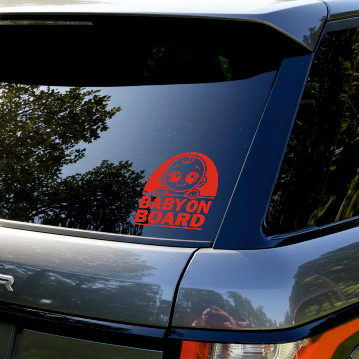 Cute Baby On Board Sticker | Perfect Car Sticker For New Baby Safety - Capital Letter Signs