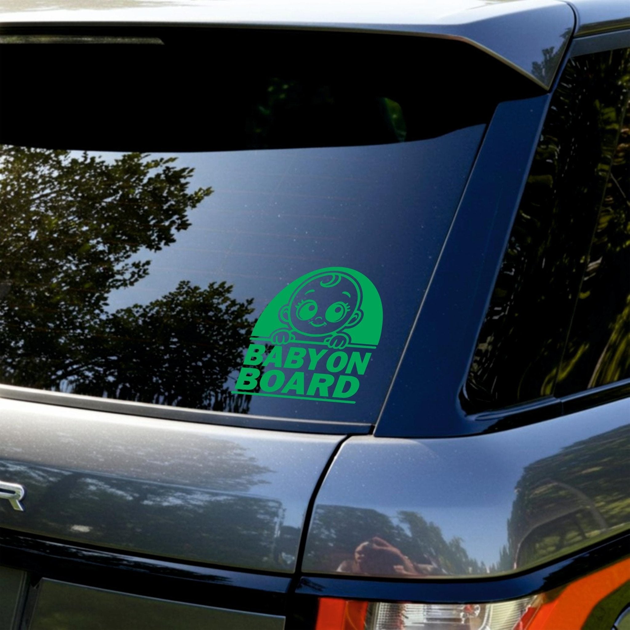 Cute Baby On Board Sticker | Perfect Car Sticker For New Baby Safety - Capital Letter Signs