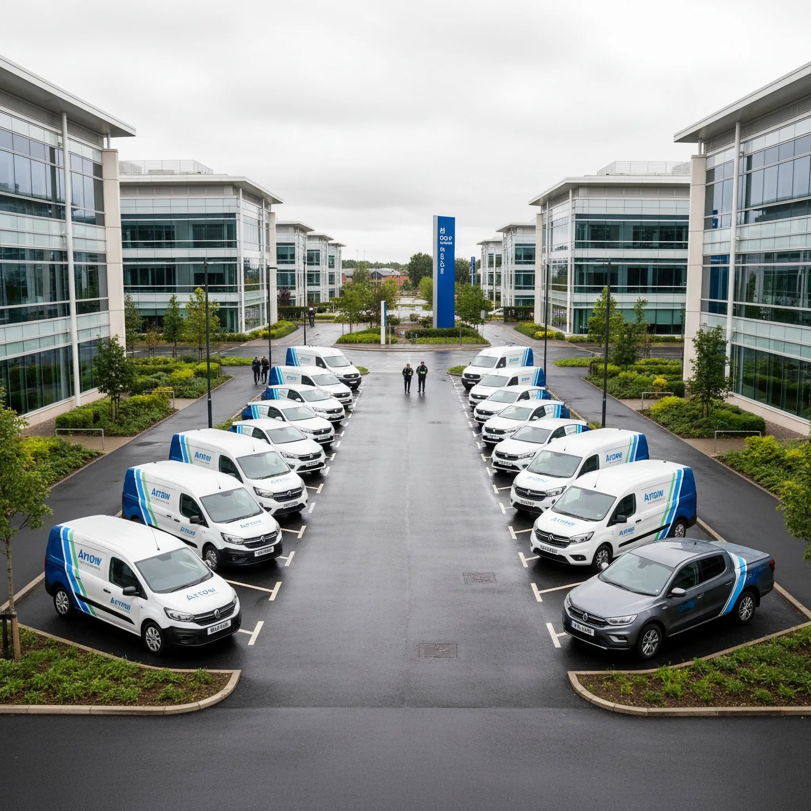 Fleet Graphics: Durable Vehicle Branding by Capital Letter Signs