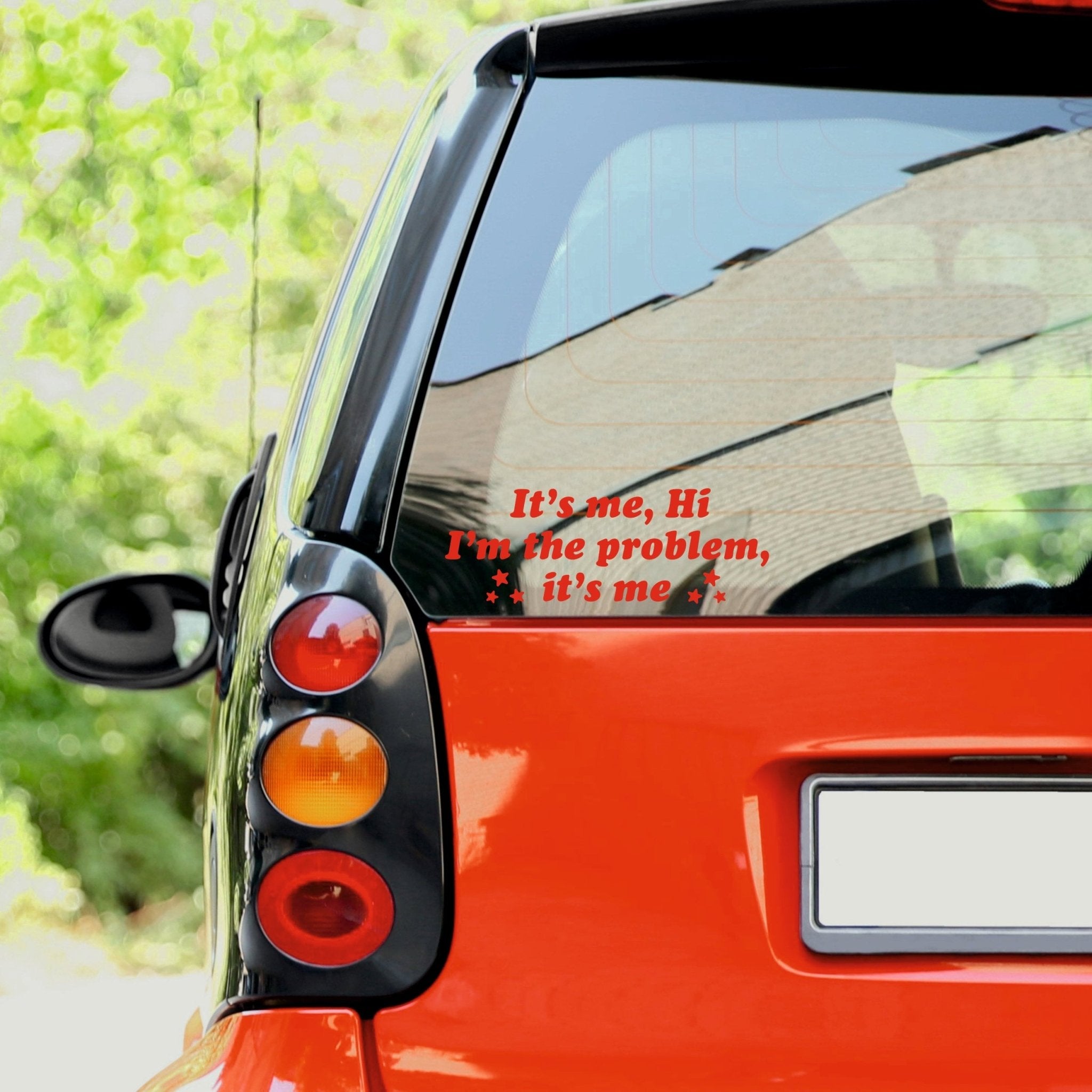 It's Me Hi I'm The Problem It's Me | Taylor Swift Vinyl Sticker - Capital Letter Signs