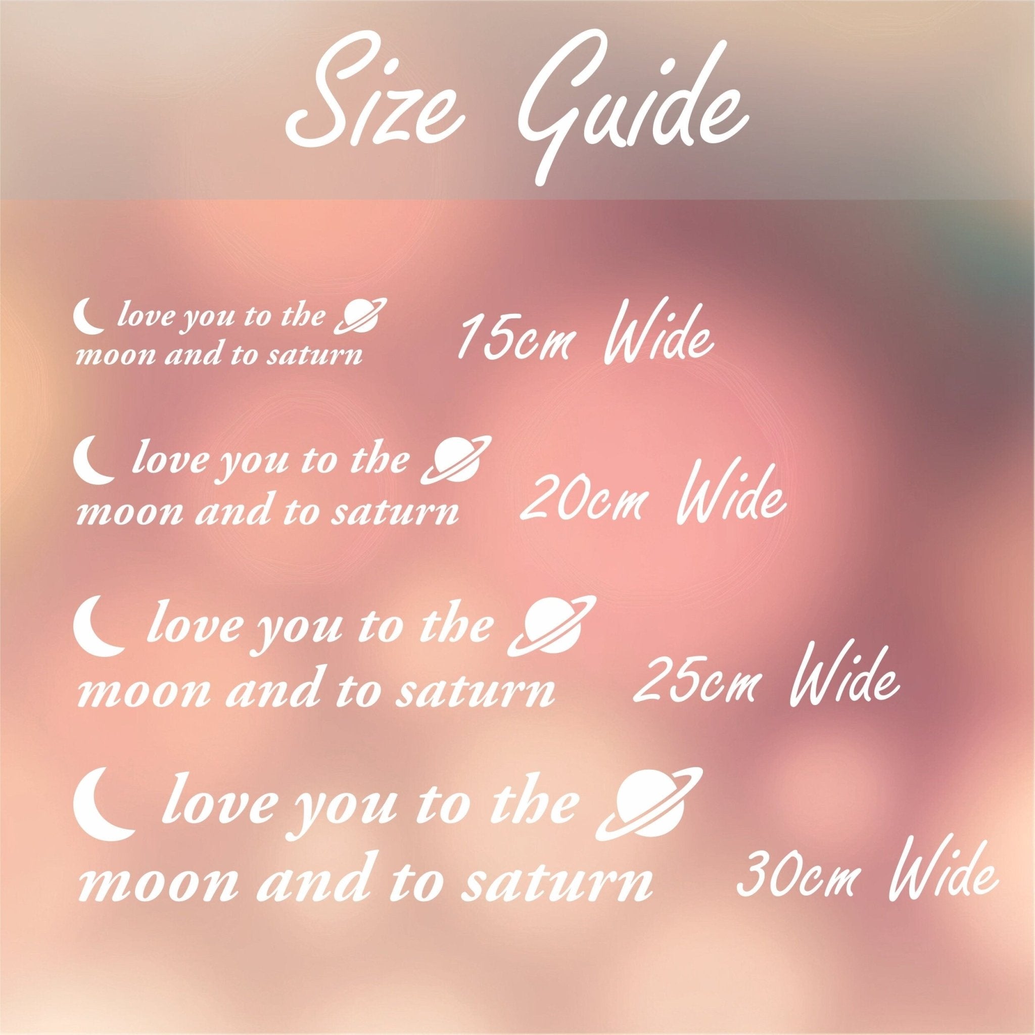 Love You To The Moon And To Saturn Decal | Taylor Swift Vinyl Sticker - Capital Letter Signs