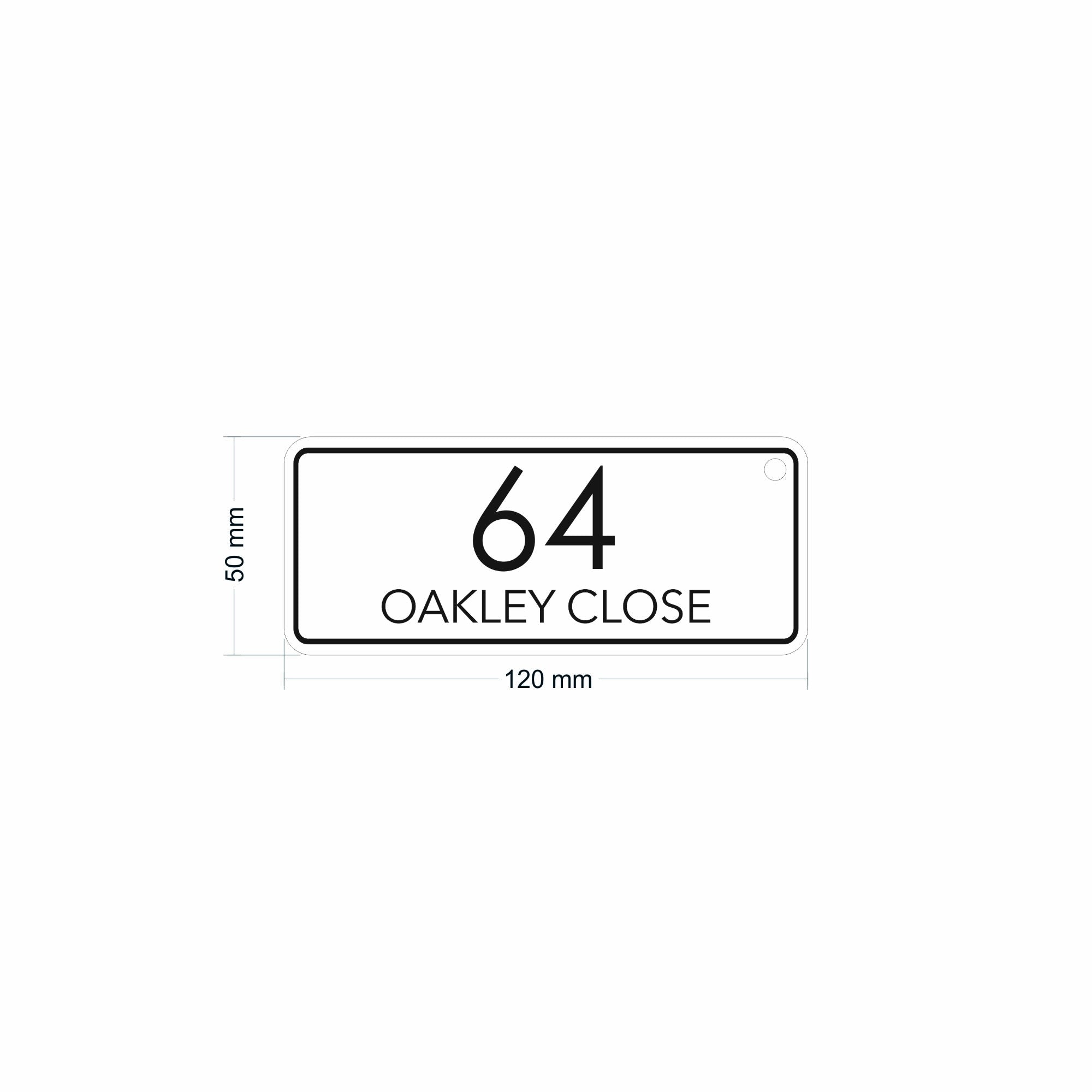 Modern Recycling Bag Tags | Large Number Bin Tag - Capital Letter Signs