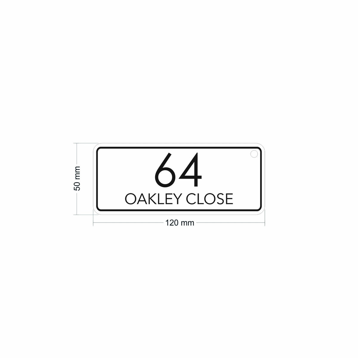 Modern Recycling Bag Tags | Large Number Bin Tag - Capital Letter Signs