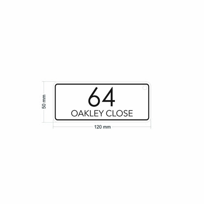 Modern Recycling Bag Tags | Large Number Bin Tag - Capital Letter Signs