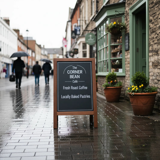 Pavement Sign A-Board by Capital Letter Signs – hero image showing double-sided advertising board