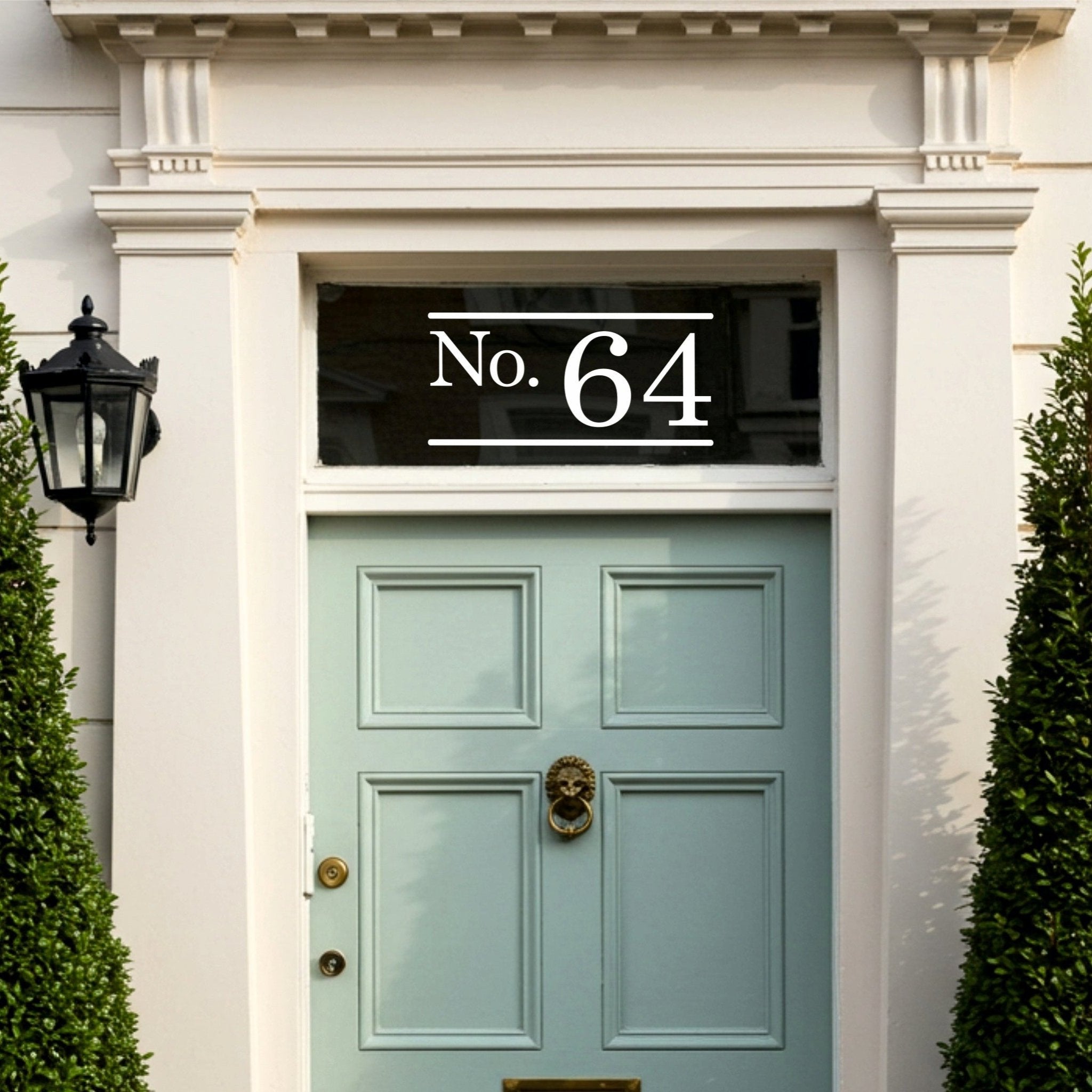 Personalised Door Number Stickers | Traditional Design - Capital Letter Signs