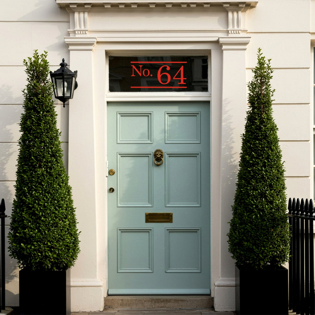Personalised Door Number Stickers | Traditional Design - Capital Letter Signs