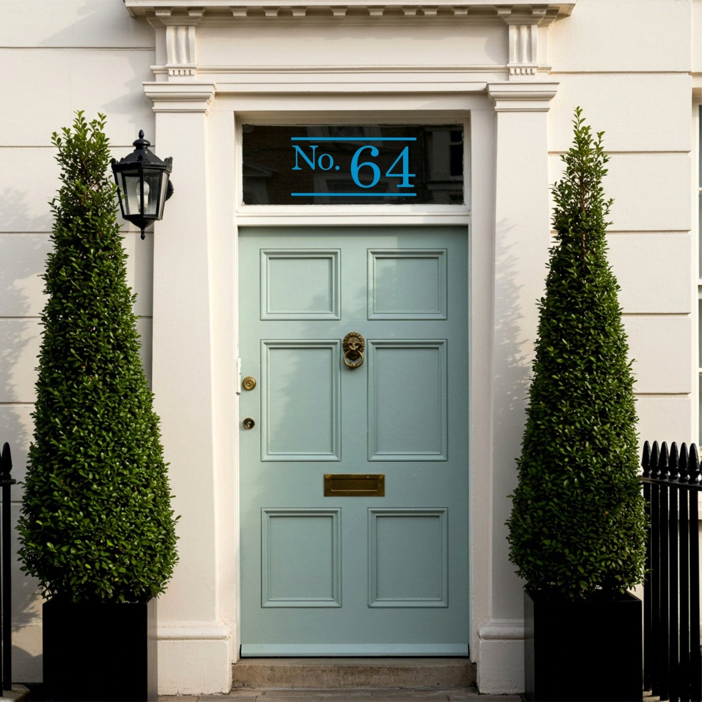 Door Number Stickers - Easy-Apply Weatherproof Vinyl – Capital Letter Signs