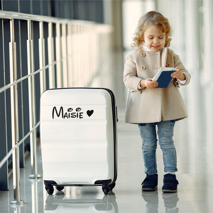 Personalised Luggage & Suitcase Stickers | Kids Font - Capital Letter Signs