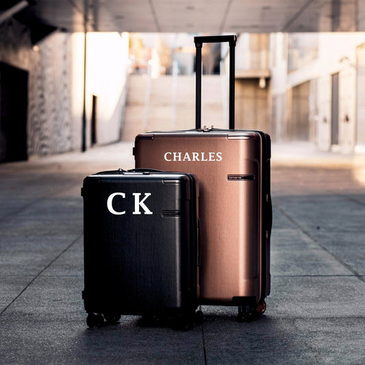 Personalised Luggage & Suitcase Stickers | Modern Font - Capital Letter Signs