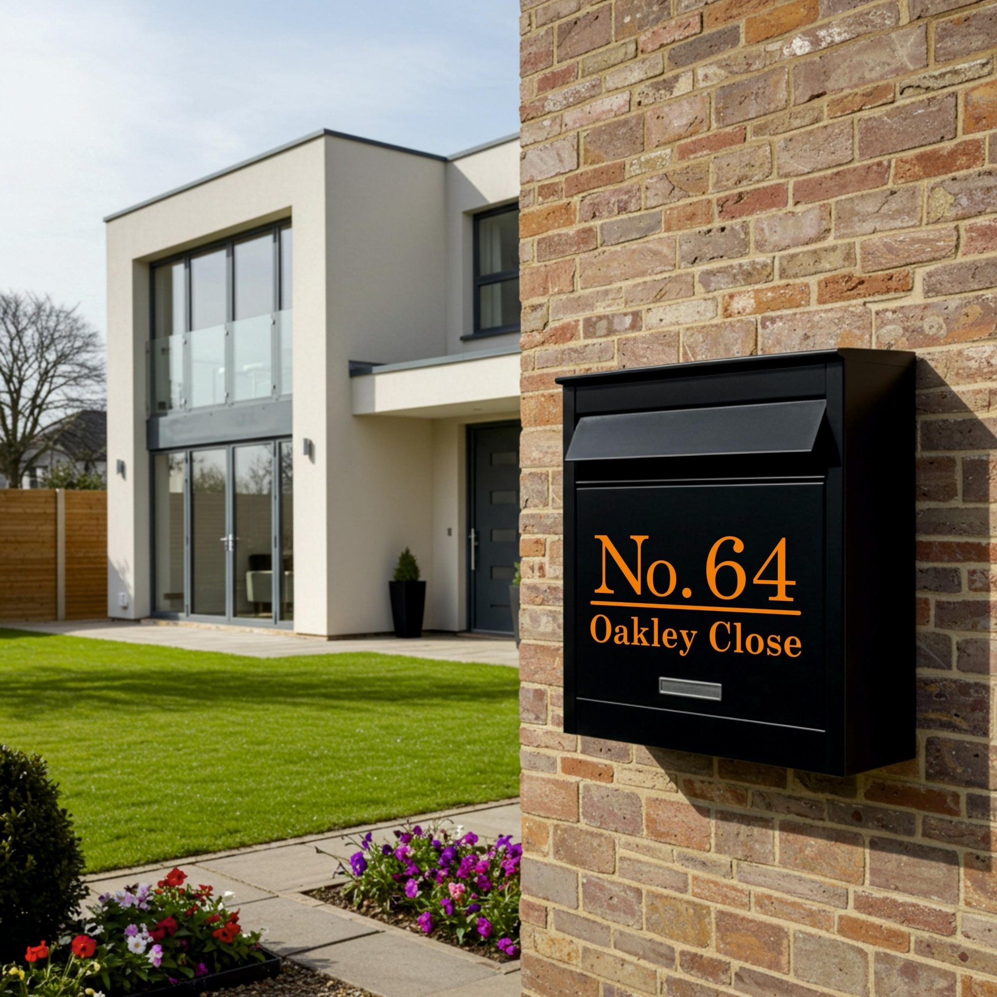 Personalised Postbox Stickers | Traditional Font - Capital Letter Signs