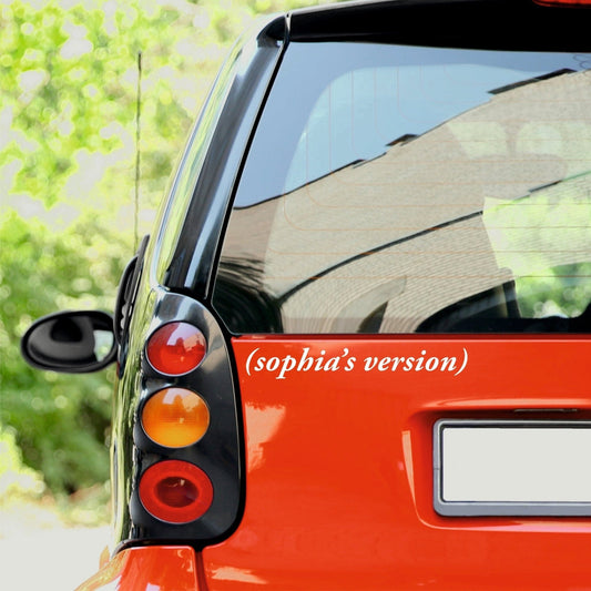 Personalised Taylor's Version Sticker - Capital Letter Signs