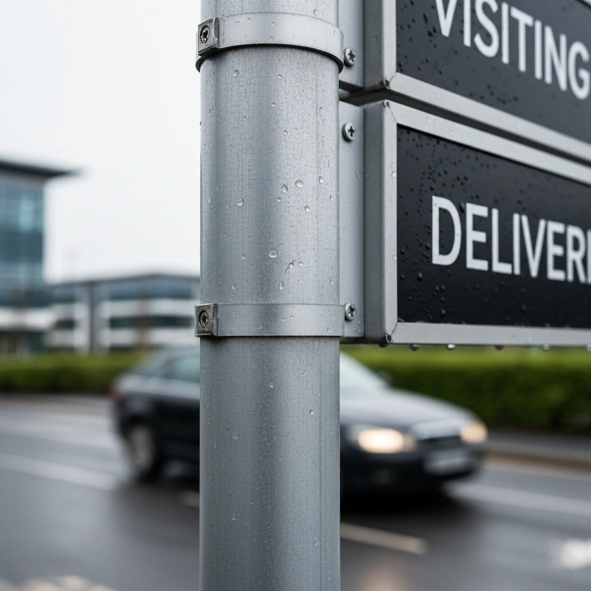 Panel Style Sign Durable Post & Panel Sign – Weatherproof Outdoor Business Signage ...