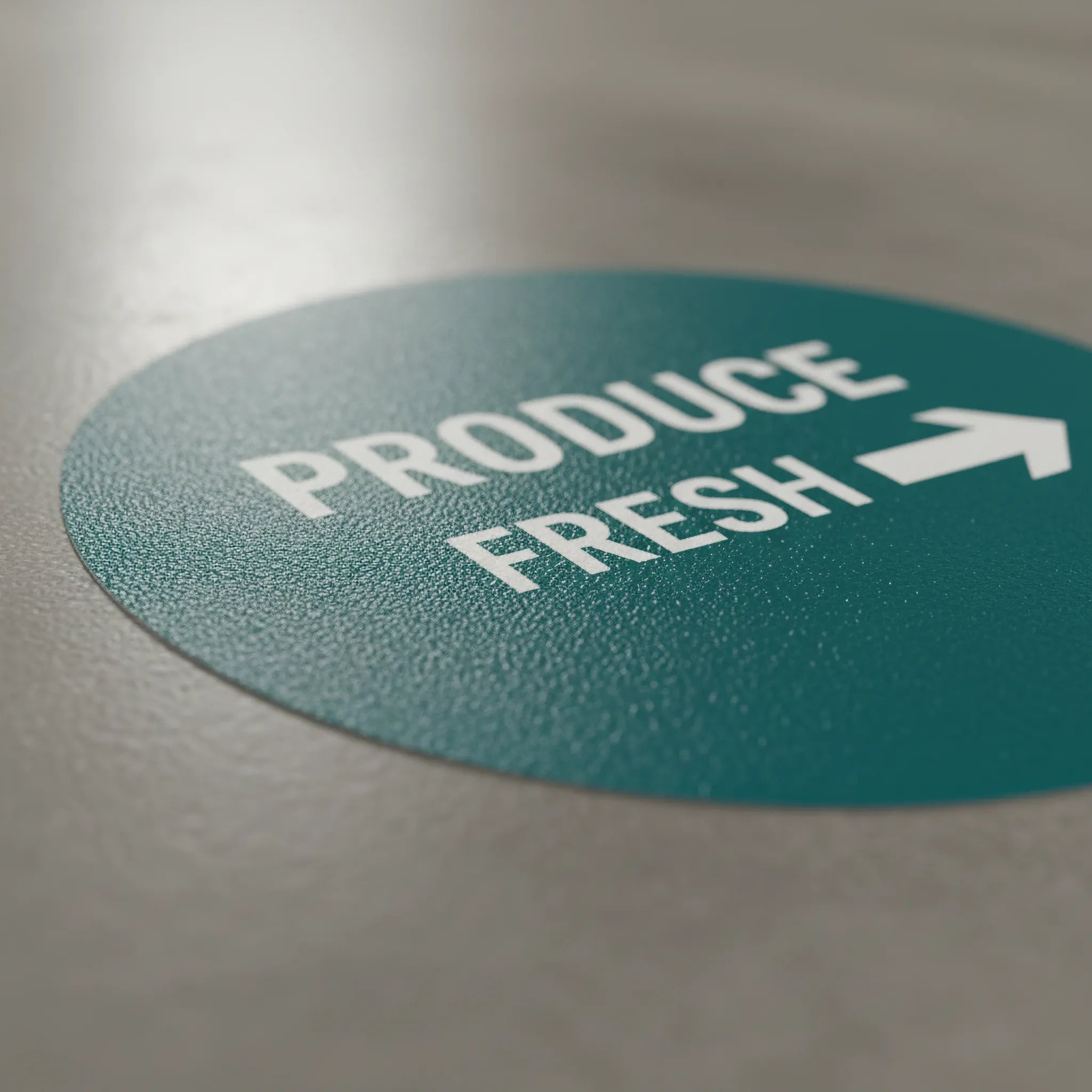 Premium Floor Graphics by Capital Letter Signs – detail image highlighting anti-slip laminate