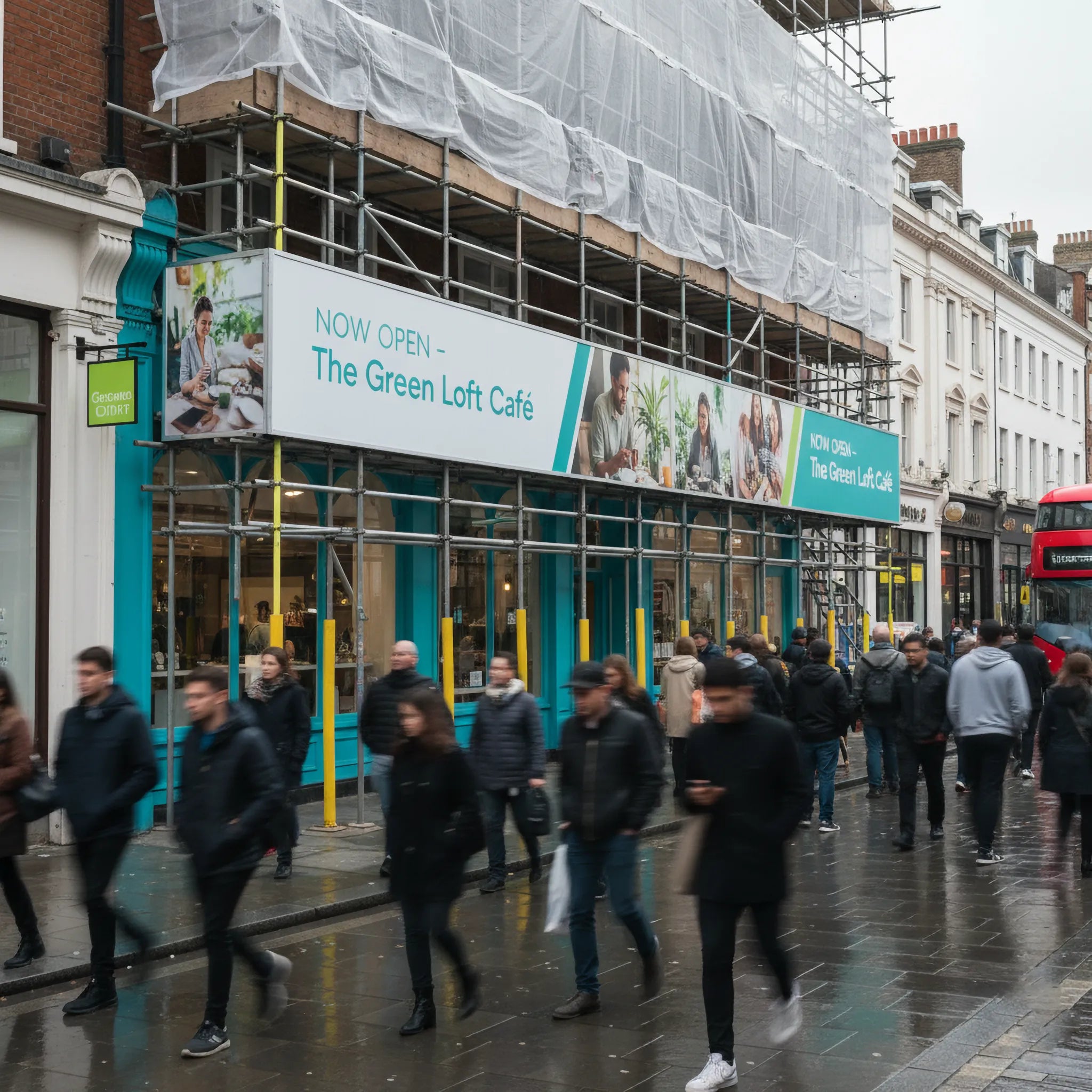Custom Printed Banners by Capital Letter Signs – context image across event fencing
