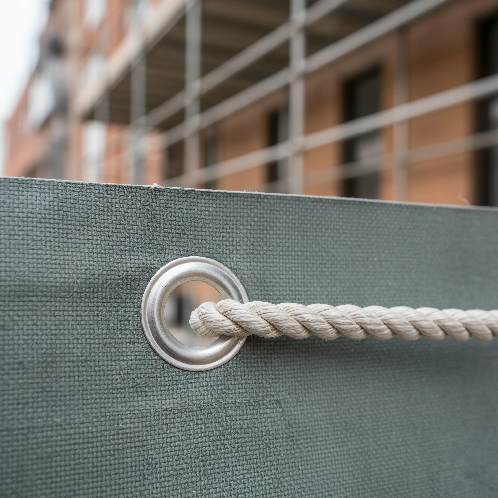 Custom Printed Banners by Capital Letter Signs – detail image showing reinforced eyelets and print finish
