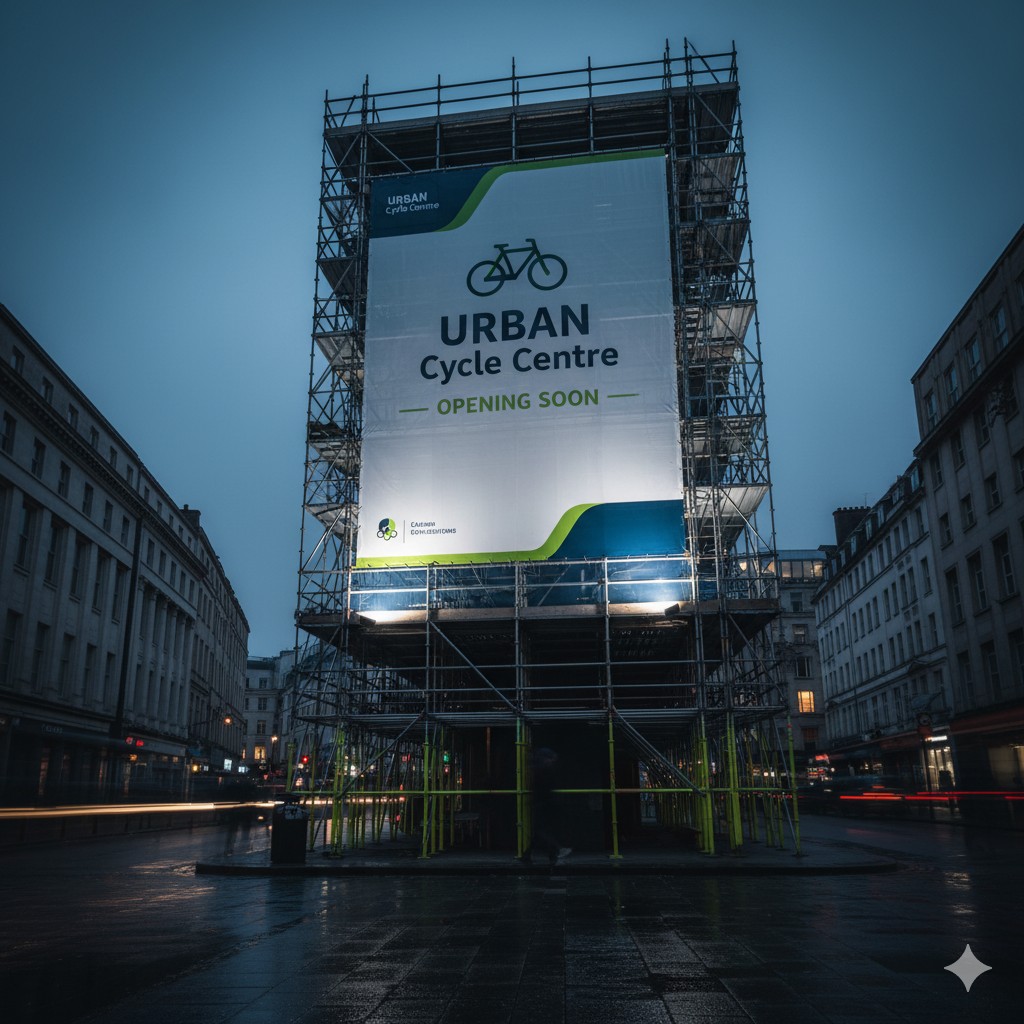 Custom Printed Banners by Capital Letter Signs – hero image showing outdoor advertising banner