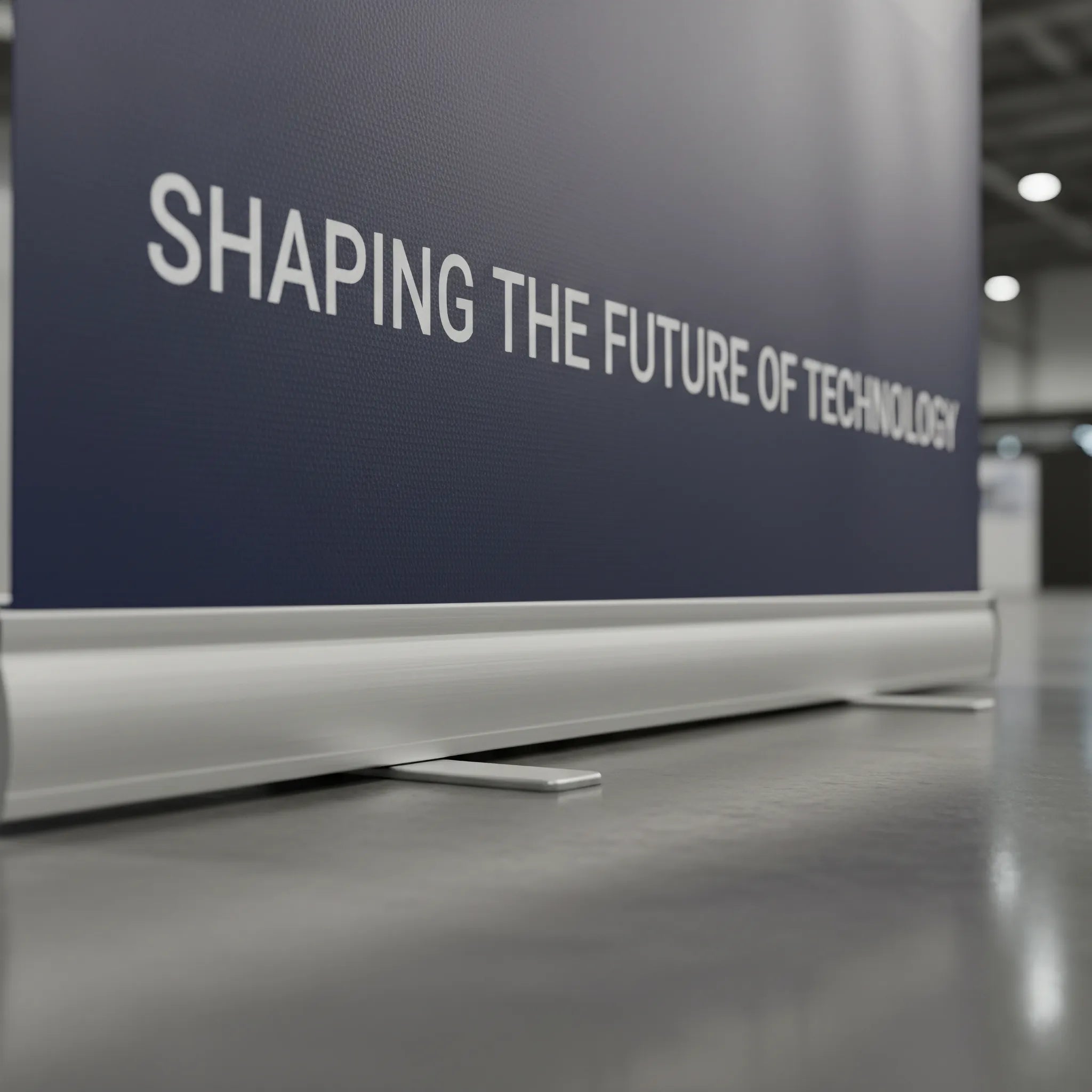 Roller Banner Display by Capital Letter Signs – detail image showing banner base and print quality