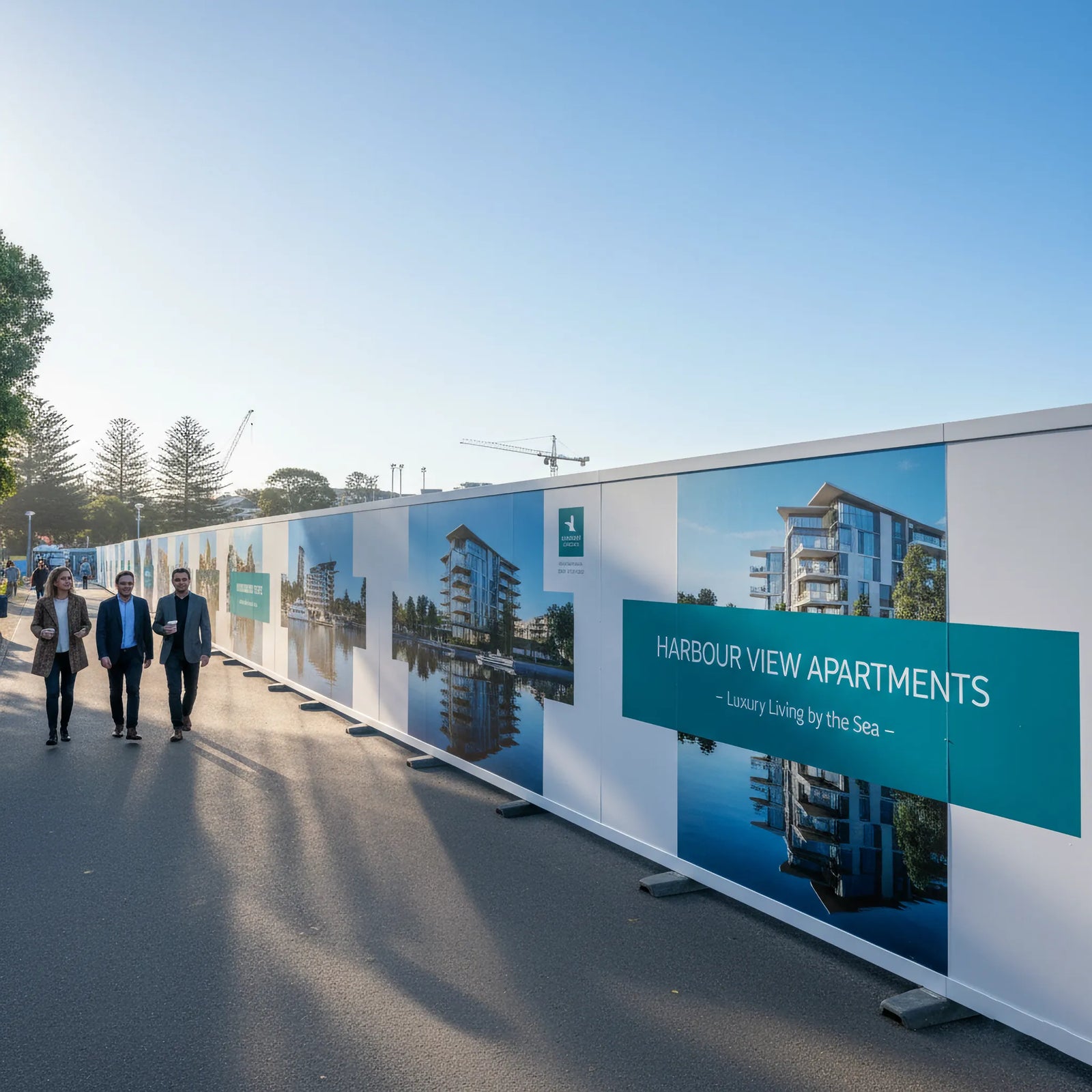 Durable Site Hoardings for Advertising | Capital Letter Signs