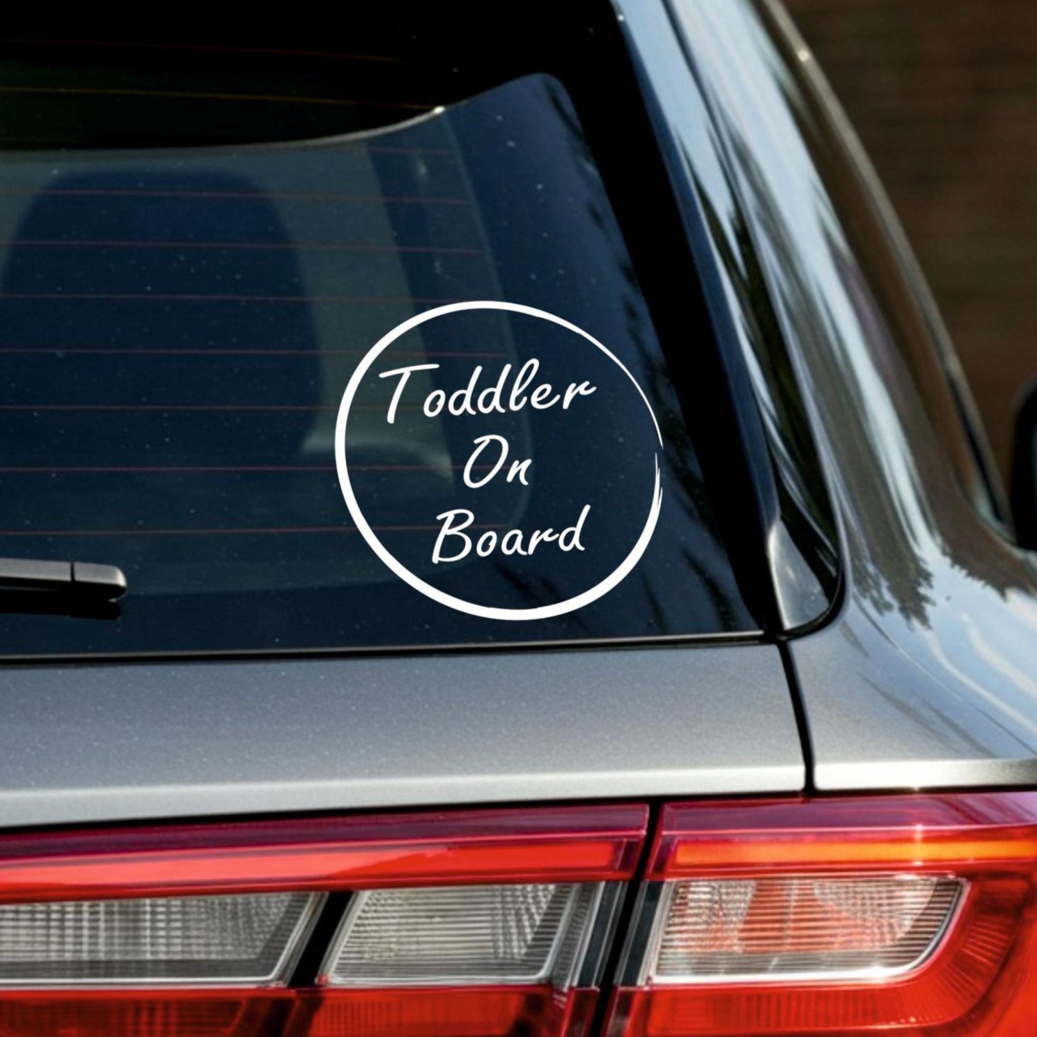 Toddler On Board Sticker | Perfect Car Sticker To Keep Your Family Safe - Capital Letter Signs
